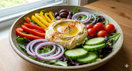 🌱 Ensalada Veggie Hummus